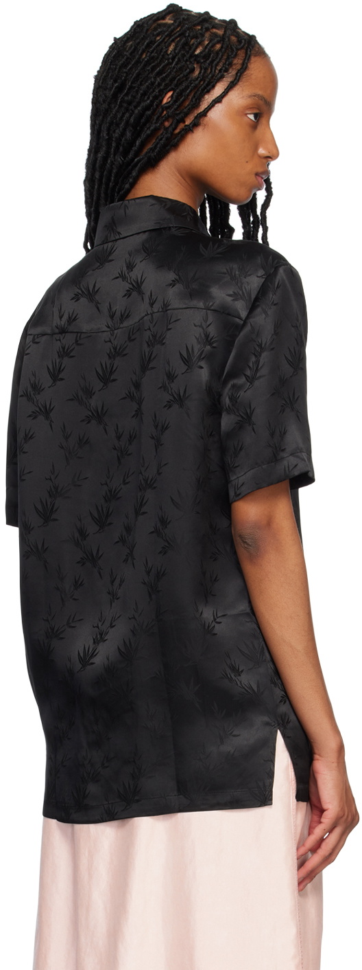 KIM SHUI SSENSE Exclusive Black Embroidered Shirt