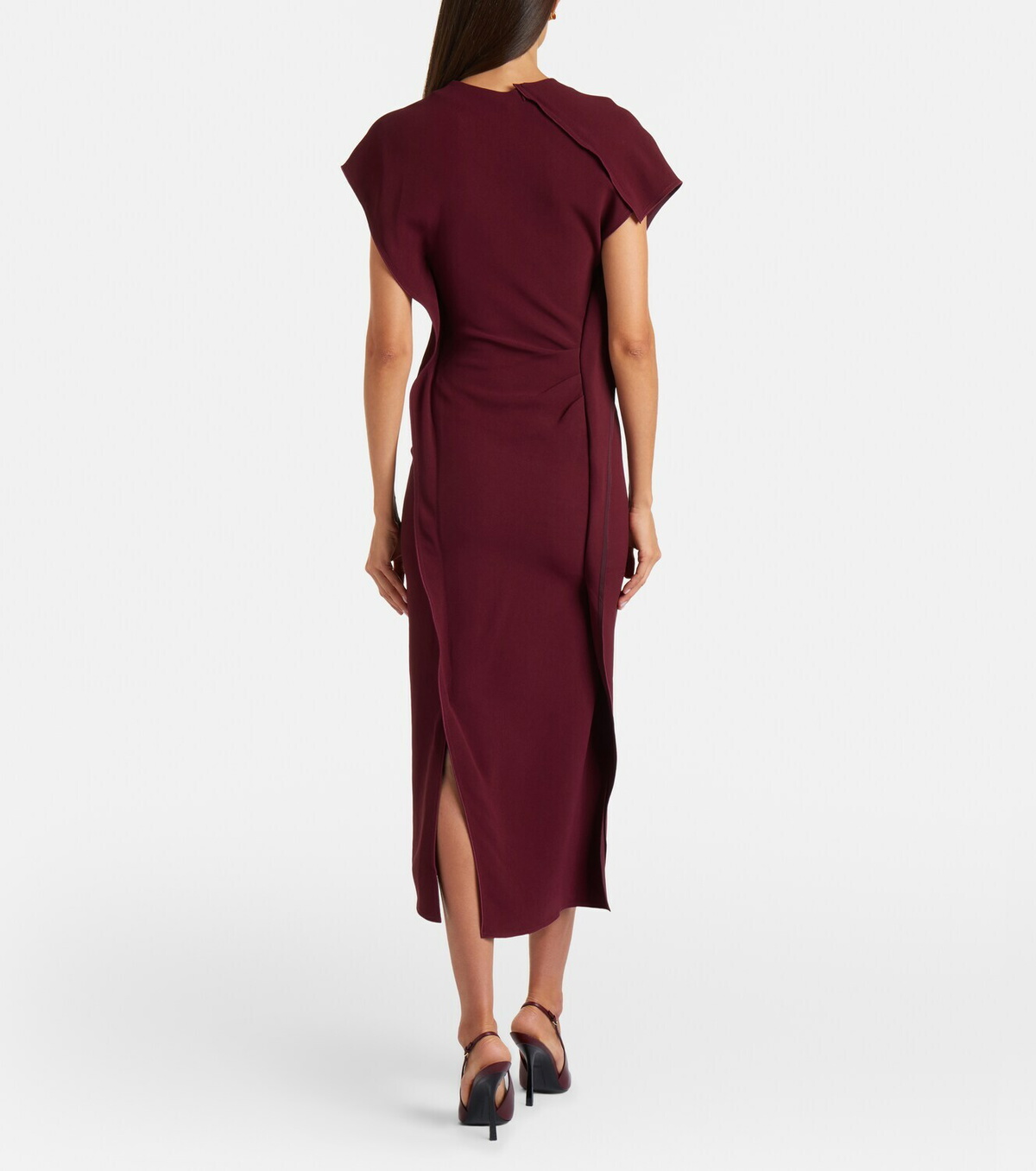 Victoria Beckham Victoria draped cady midi dress