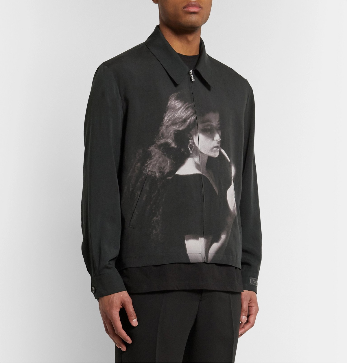 MXLUNDERCOVER cindy sherman printed zip-up
