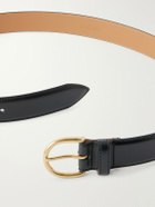 MORJAS - 3cm Leather Belt - Black