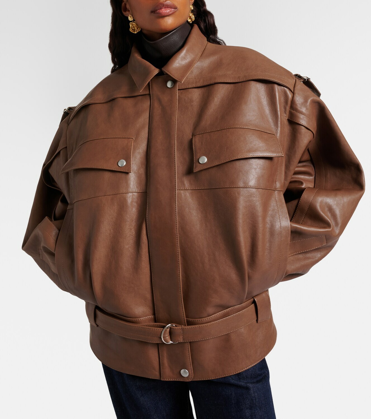 Magda Butrym Oversized leather jacket