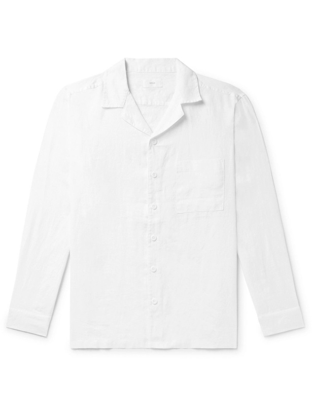 Photo: Onia - Camp-Collar Linen Pyjama Shirt - White