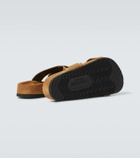 Tom Ford Logo suede sandals