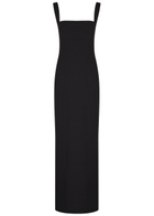 Solace London Joni Crepe Maxi Dress Black