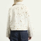 Samsøe Samsøe Women's Salylo Leather Jacket in Stray Dott