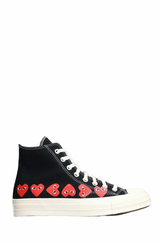 Photo: Comme des Garçons Play Chuck 70 Cdg High Sneakers In Black Cotton