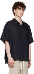 COMMAS Black Linen Shirt