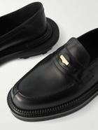 J.M. Weston - Sacai Embellished Leather Loafers - Black