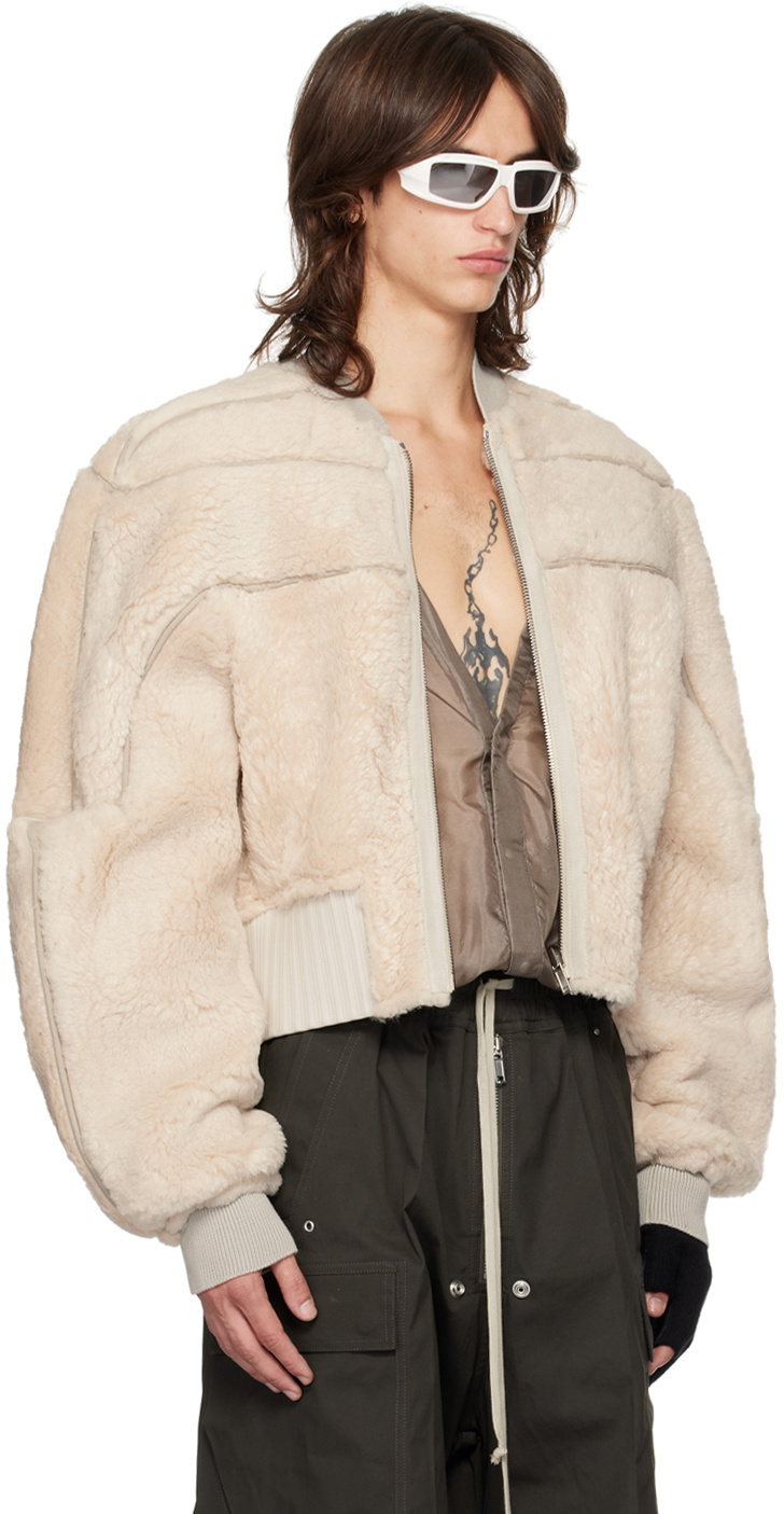 Rick Owens Off-White Porterville Girdered Reversible Shearling