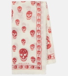 McQueen Skull silk chiffon scarf