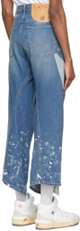 Lanvin Blue Gallery Dept. Edition Twist Jeans