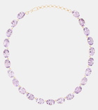 Ileana Makri 18kt and 14kt gold necklace with amethysts