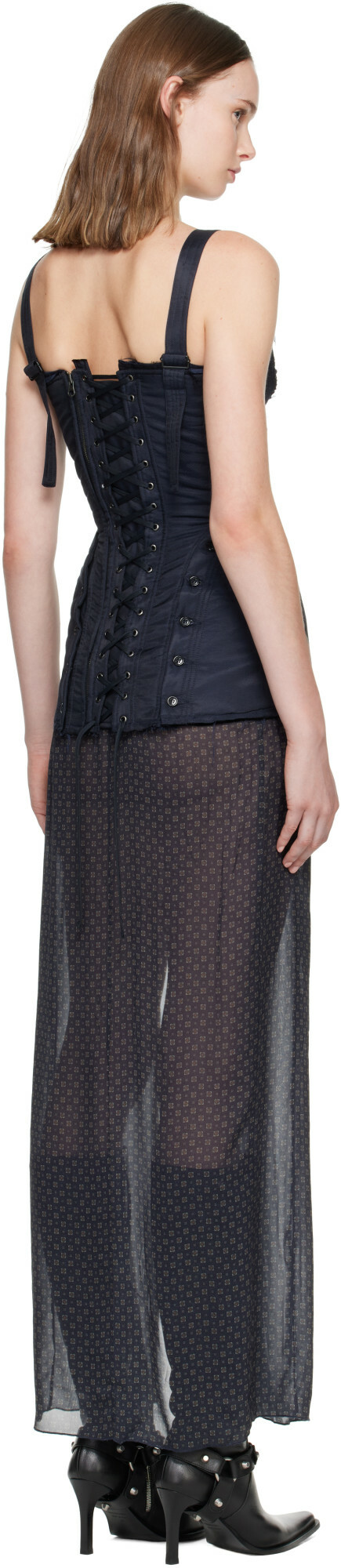KNWLS Navy Sable Maxi Dress