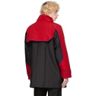 Keenkee Black and Red Flap Parka