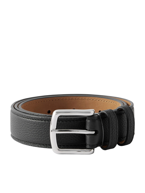 Photo: George Cleverley - 3cm Full-Grain Leather Belt - Black