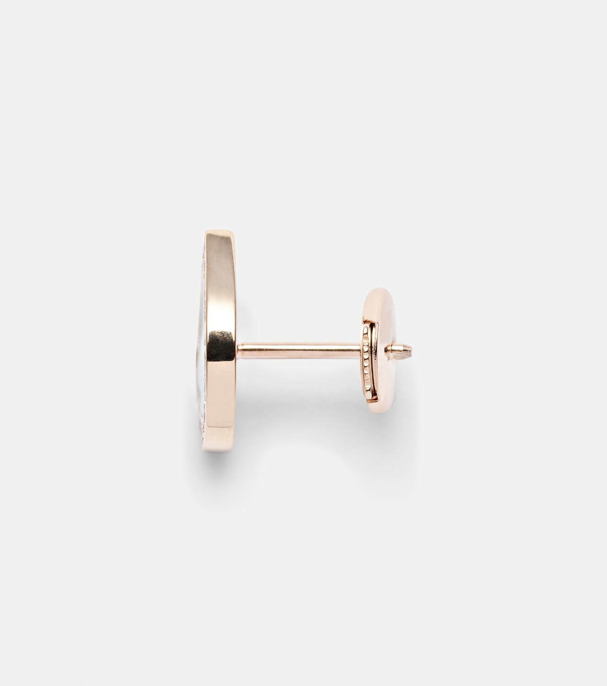 Repossi 18kt rose gold single earring with malachite and diamonds