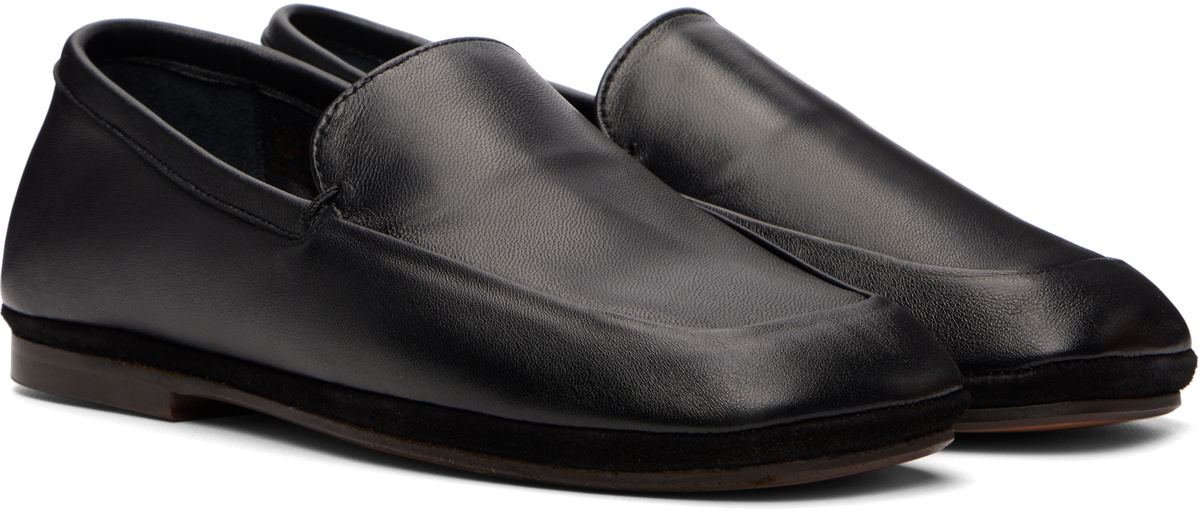 LEMAIRE Black Outdoor Slipper Loafers