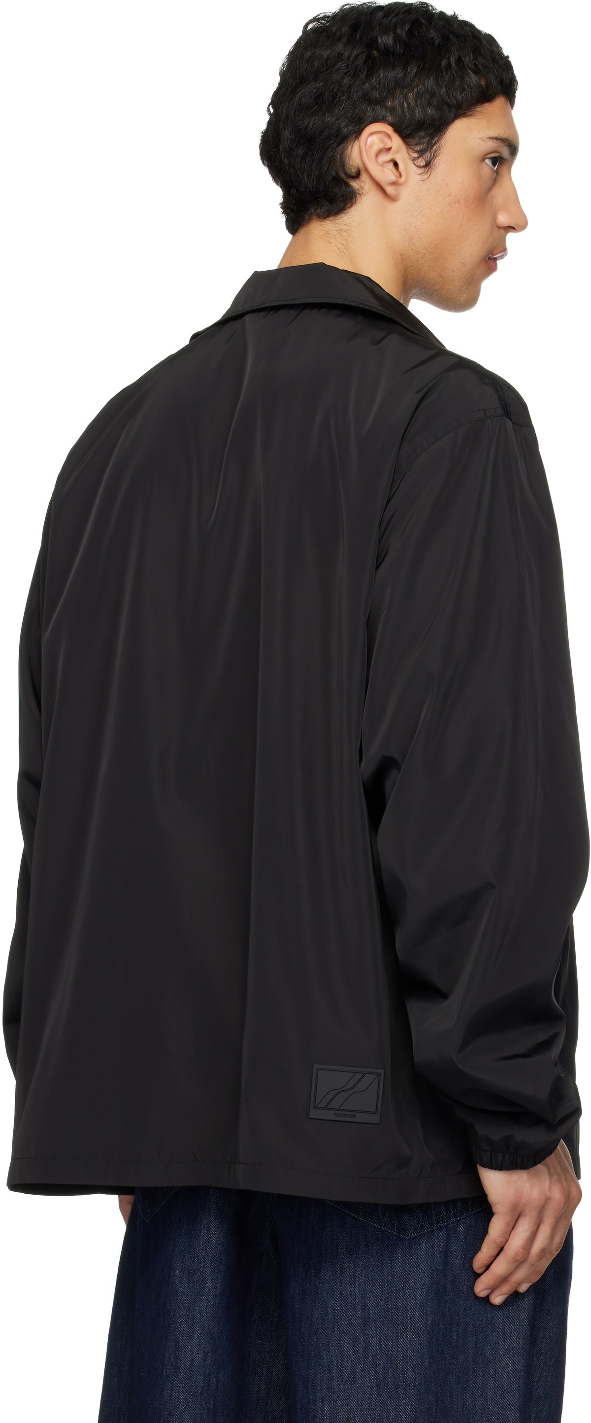 We11done Black Logo Coach Jacket