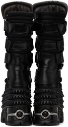 VETEMENTS Black New Rock Edition Tower Boots