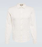 Gucci - Embroidered cotton shirt