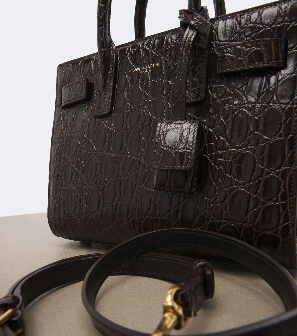 Saint Laurent Sac De Jour Nano leather top-handle bag