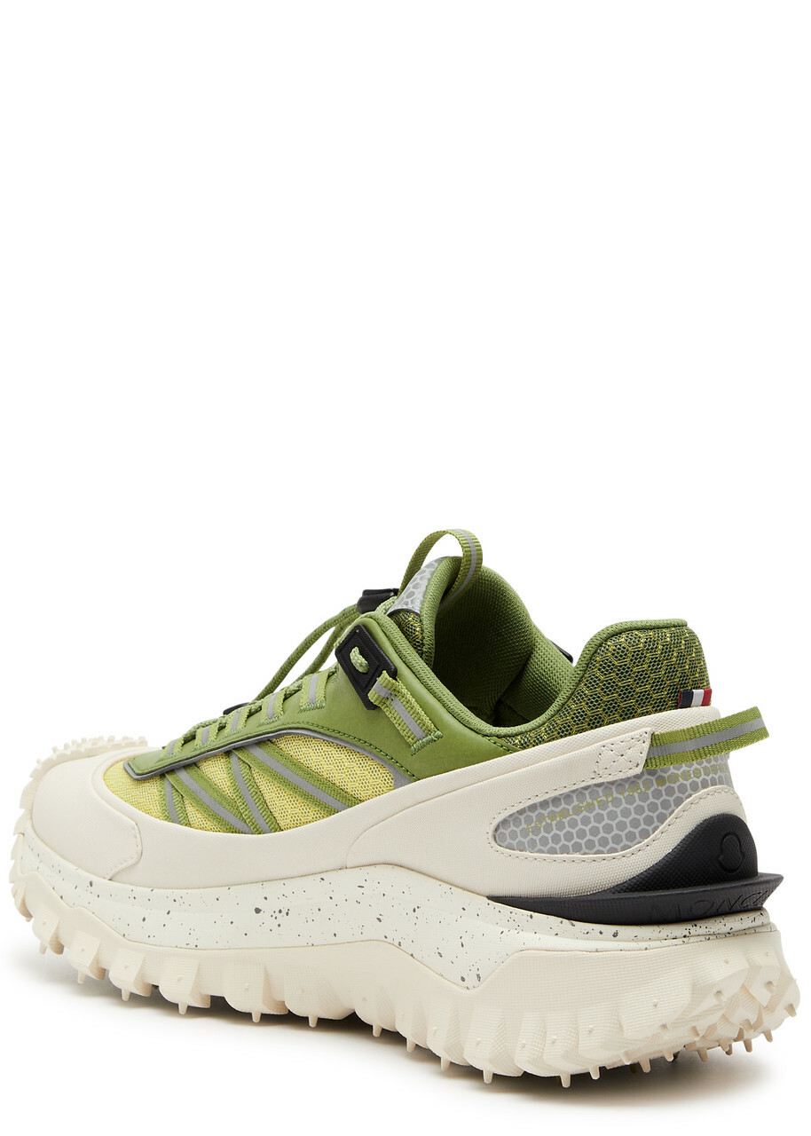 Moncler Grenoble Trailgrip Panelled Mesh Sneakers Green
