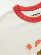 POLITE WORLDWIDE® - Logo-Print Hemp and Cotton-Blend Jersey T-Shirt - White