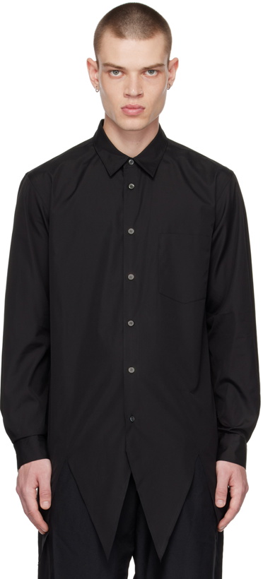 Photo: Comme des Garçons Homme Plus Black Cutout Shirt