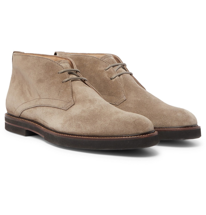 Photo: Tod's - Suede Desert Boots - Brown