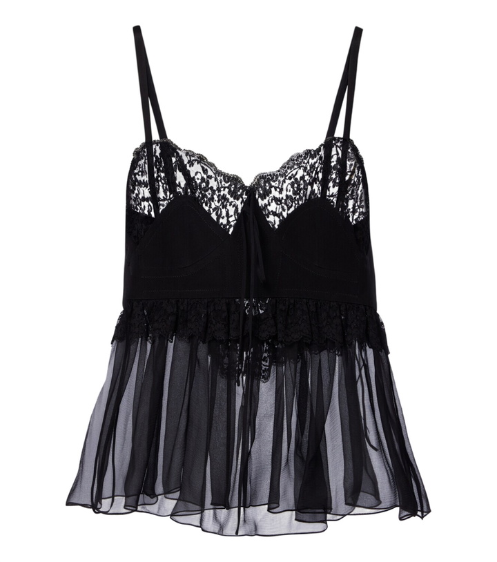 Photo: Chloé Ruffled silk crêpe de chine top