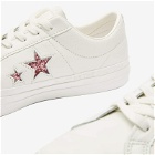 Converse x Turnstile One Star Sneakers in White/Pink/White