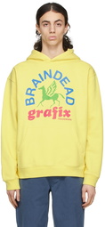 Brain Dead Yellow Grafix Hoodie