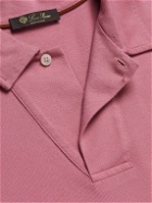Loro Piana - Logo-Embroidered Cotton-Piqué Polo Shirt - Pink