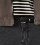 Ami Paris Paris Paris braided leather belt