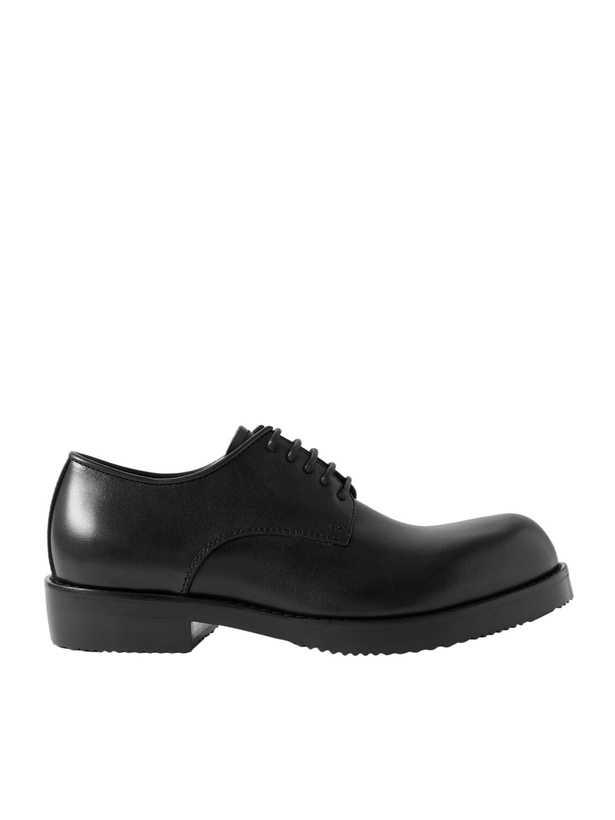 Photo: Dries Van Noten - Leather Derby Shoes - Black