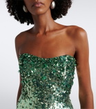 Jenny Packham Kimi sequined strapless gown