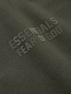 FEAR OF GOD ESSENTIALS - Logo-Appliquéd Cotton-Blend Jersey Sweatshirt - Black