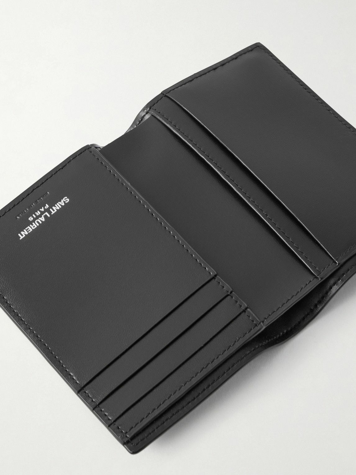 SAINT LAURENT - Leather Trifold Wallet