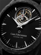Carl F. Bucherer - Manero Tourbillon Double Peripheral Limited Edition Automatic 43.1mm Forged Carbon Titanium and Rubber Watch, Ref. No 00.10920.16.33.01
