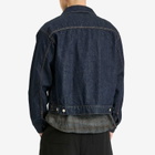 Uniform Experiment Men's Washed Denim Jacket in Indigo