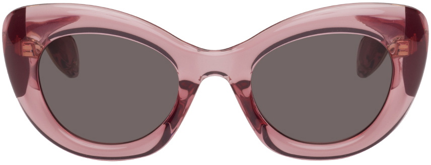 Alexander McQueen Pink Cat-Eye Sunglasses