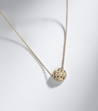 David Yurman Sculpted Cable 18kt gold pendant necklace with diamonds