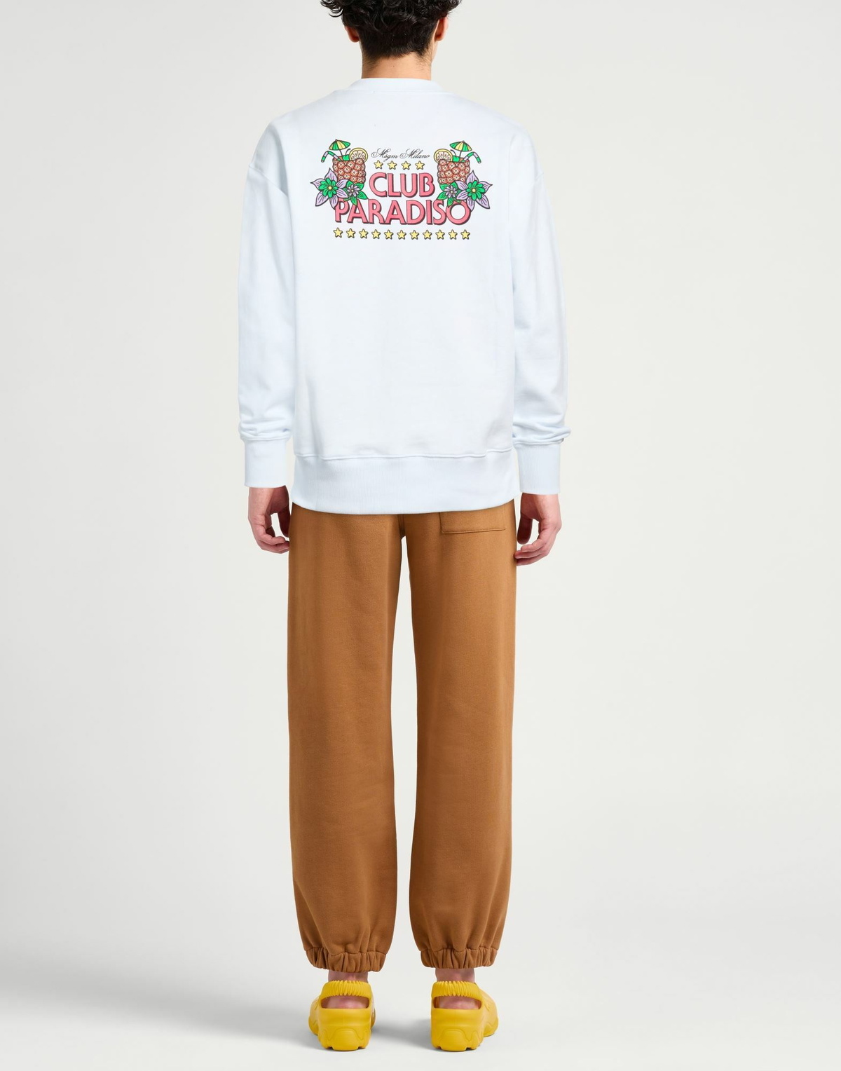 Msgm Mens Sweatshirt in White