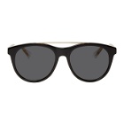 Gucci Black Anima Decor Sporty Sunglasses