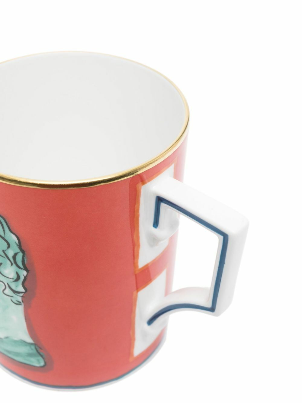 GINORI 1735 Red Viaggio Di Nettuno Mug