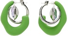 Mounser Green Marshmallow Earrings