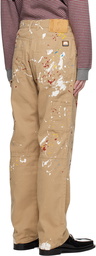 Martine Rose Beige Painter Trousers