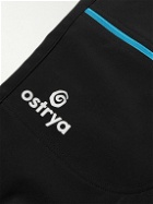 OSTRYA - Alpine Straight-Leg Logo-Print Stretch-Nylon Trousers - Black