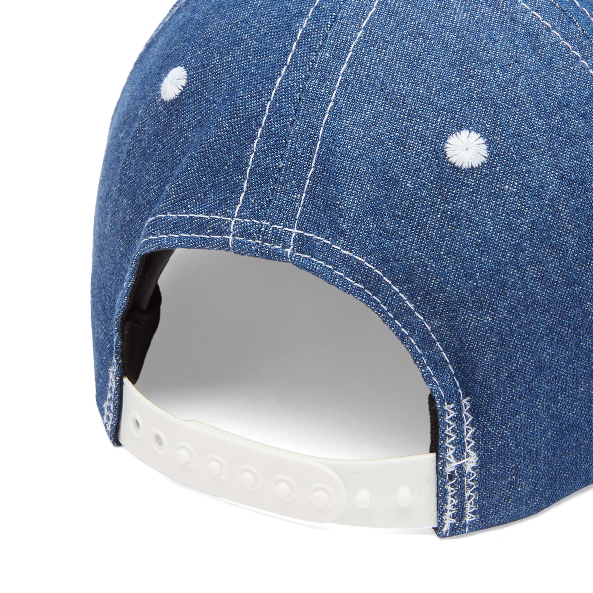 Randy's Garments Men's Randy’s Garments  5 Panel Logo Snapback Cap in Double Washed Denim 