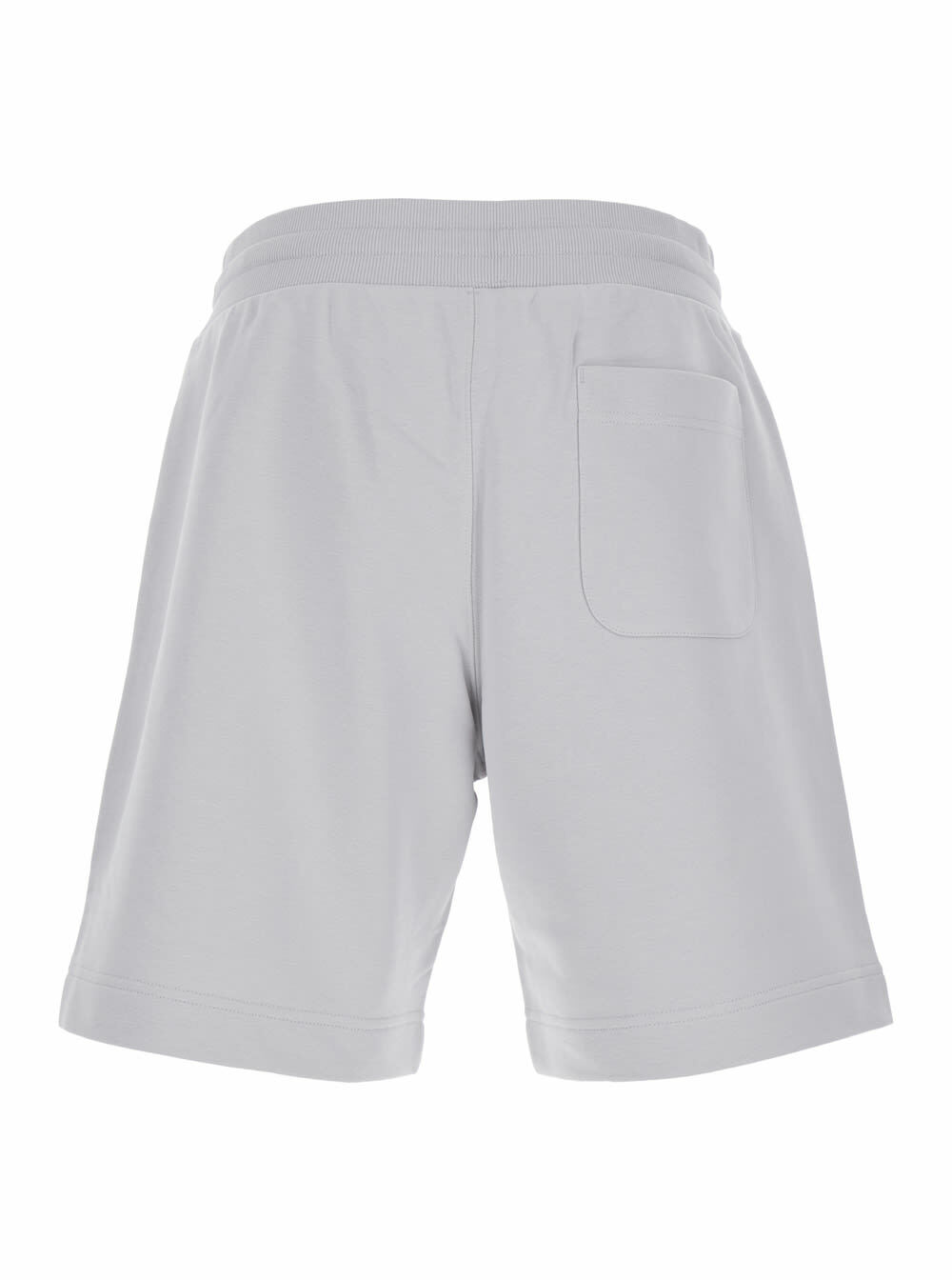 Parajumpers cairo Grey Shorts With Drawstring Waist And Logo Patch On The Front In Cotton Blend Man